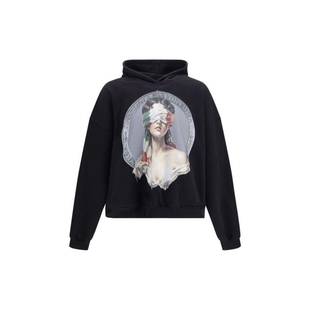 PDF Channel Black Cotton Men's Sweatshirt
